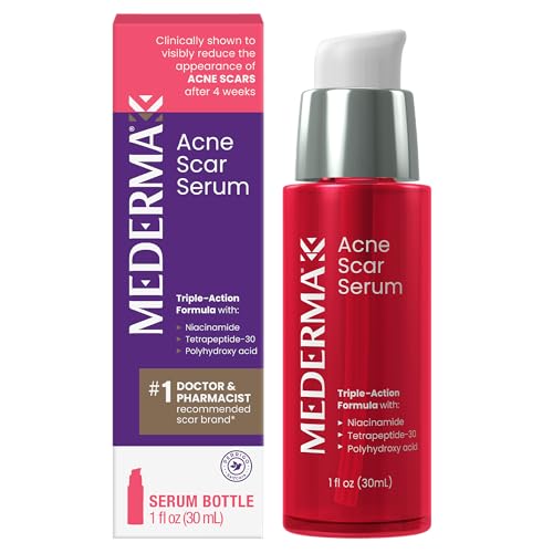 Mederma Acne Scar Serum, Triple-Action Formula with Niacinamide, 1 Fl Oz