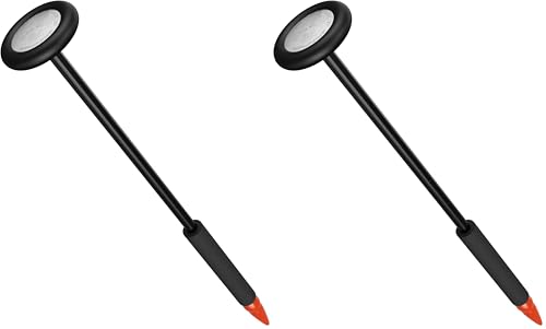 MDF Instruments, Queen Square Neurological Reflex Hammer with Pointed Tip for Superficial Responses - Durable, Professional-Grade - Black (MDF545-11) (Pack of 2) 1 Count (Pack of 2)