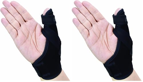 U.S. Solid Thumb Spica Splint- Thumb Brace for Arthritis or Soft Tissue Injuries, Lightweight and Breathable, Stabilizing and not Restrictive, Fits Both Hands, a Product (Large/XL) (Pack of 2) Large/X-Large (Pack of 2)