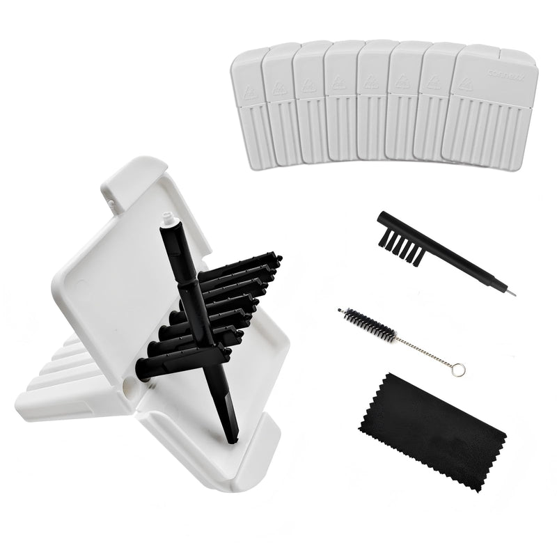 Signia/Connexx Nanocare 3.0 Wax Guards Filters - Cleaning Brush Kits with Carry Case, 8 Packs (64 Total),Sony CRE-C20 Compatible (Same as 10993607) for Siemens/Rexton Hearing Aids
