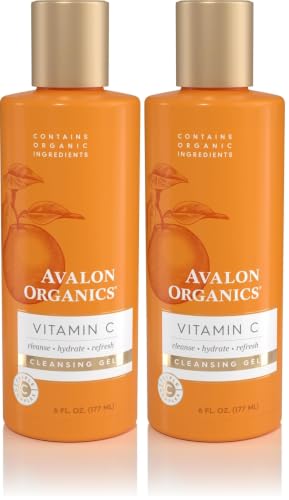 Avalon Organics Cleansing Gel with Vitamin C,6 Oz,(Pack of 2) 6 Fl Oz (Pack of 2)
