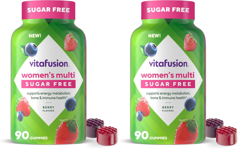 Vitafusion Women’s Sugar Free Daily Multivitamin Supplement,Keto Diet Friendly Adult Gummy Vitamin for Energy,Bone & Immune Support*,(Pack of 180) 1 Count (Pack of 180)