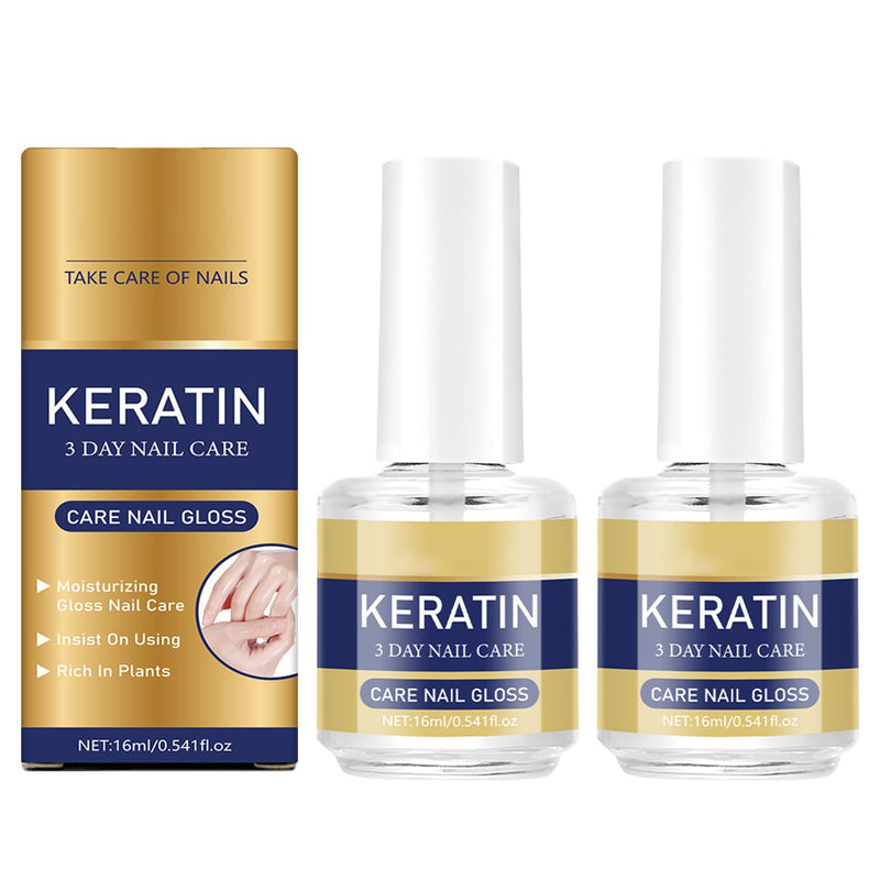 2pcs Keratin Nail Care Oil,Moisturizing Treatment for Strong, Glossy Nails,Aloe Vera & Lavender Cuticle Oil,Repairs Dry, Weak Nails - BeesActive Australia