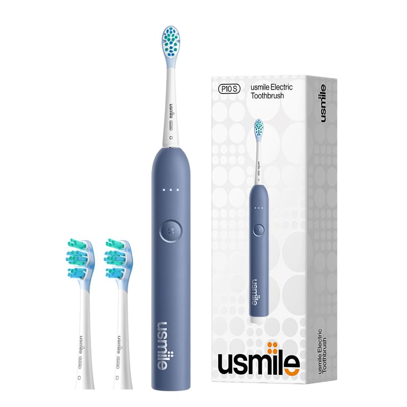 usmile P10S Sonic Electric Toothbrush, 180-Day Battery, Blue