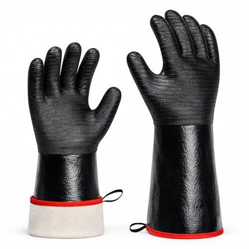 BBQ Gloves Heat Resistant for Cooking & Pitmasters, Grilling & Smoker Meat