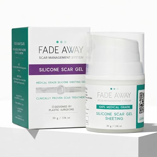 Fade Away Silicone Scar Gel for Surgical and C-Section Scars, 30g