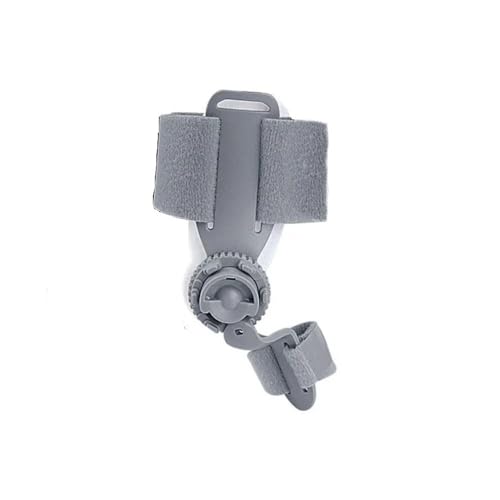 Leadigol Thumb Abduction Orthotic with Adjustable Knob,Rotatable Toe Separator Straightener Pedicure Foot Correction Brace(Grey)