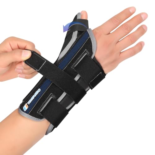 TIMTAKBO Thumb Spica Splint Right Hand Carpal Tunnel Wrist Thumb Brace L/XL