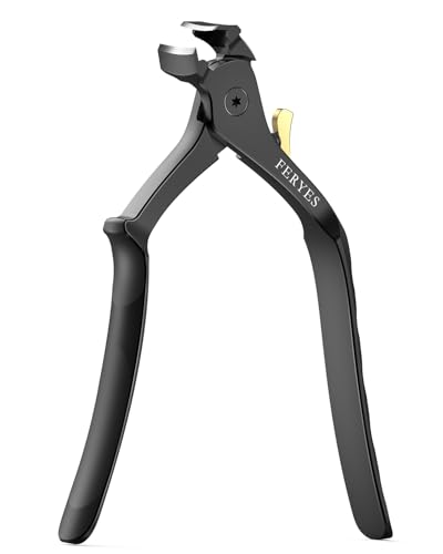 FERYES Toe Nail Clippers for Seniors with Thick Nails Long Handle Toenail Clippers for Senior, Heavy Duty Large Nail Clippers for Thick Toenails, Ergonomic Angled Head Fingernail Clippers