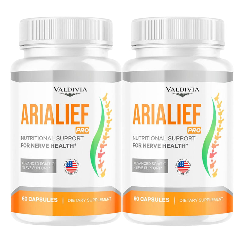 Valdivia (2 Pack) Arialief Pro Capsules for Sciatica, Arialeaf Nutritional Support for Nerve Health, Arialeaf Prime Palm Sciatica, Aria Leaf Primepalm Aria LIEF Vitamin, 2 Months 120