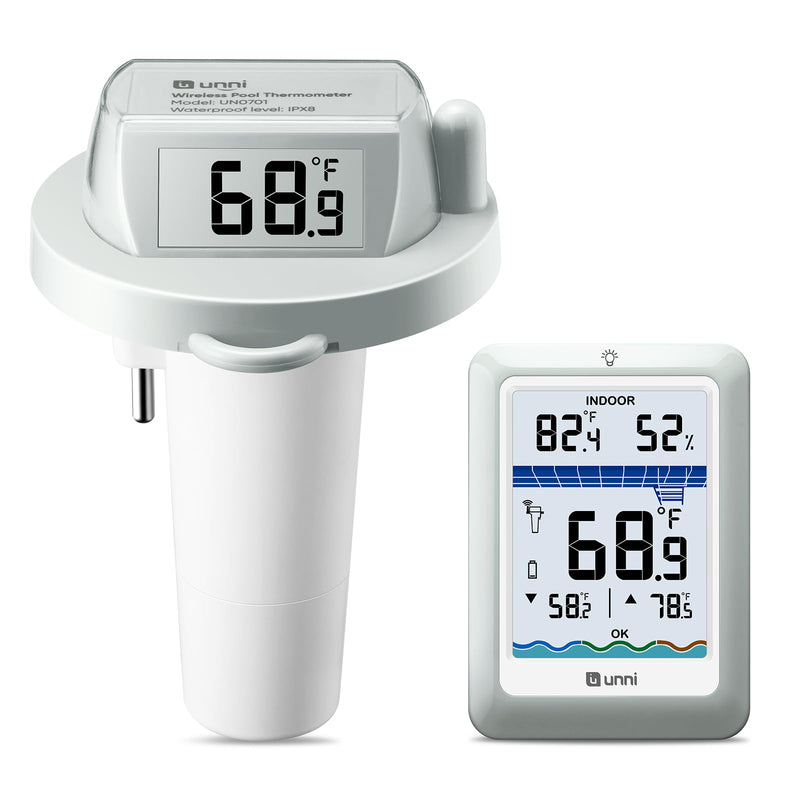 Wireless Pool Thermometer Floating Easy Read, IPX8 Waterproof Digital Water Temperature Thermometer Bath Thermometer for Swimming Pool, Ponds, Hot Tub, Spa, Aquariums - BeesActive Australia
