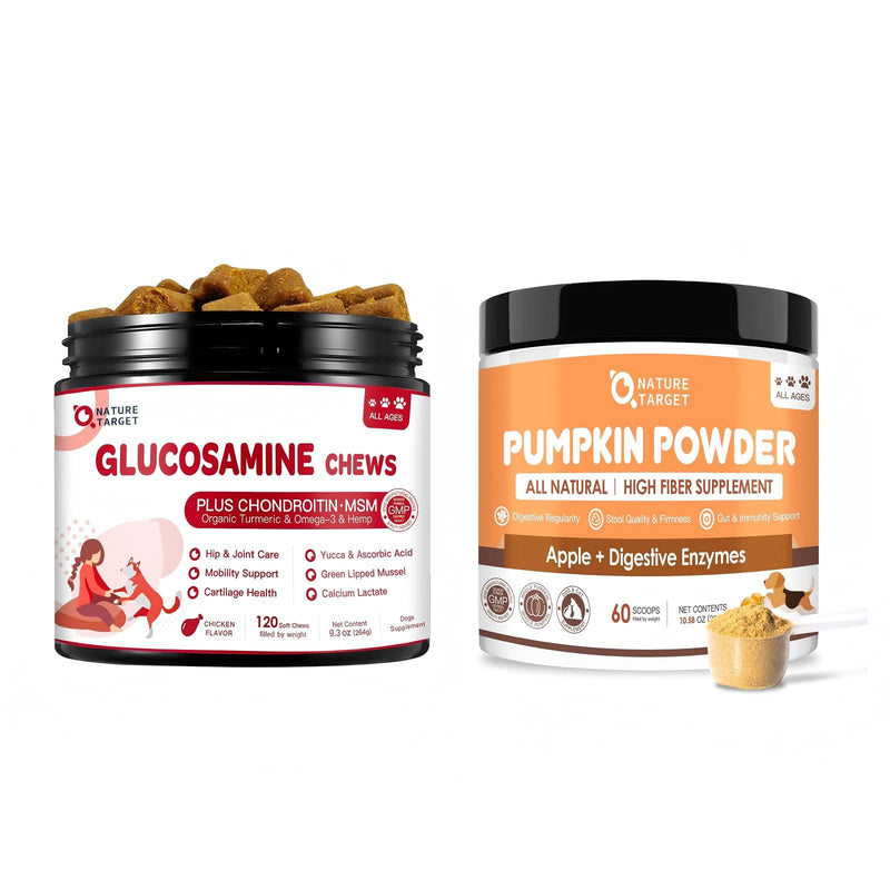Glucosamine for Dogs Soft Chews & Pumpkin Powder for Dogs