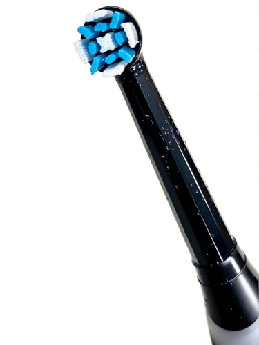 8Pack Only Fit for Oral B iO Series, Replacement Toothbrush Heads Compatible with Oral-B iO 2/3/4/5/6/7/8/9/10/7G, with Covers, Black 8Pack Replacement Toothbrush Heads
