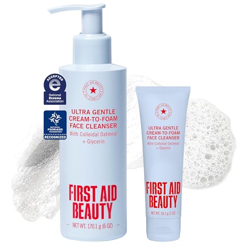 First Aid Beauty Ultra Gentle Cream-to-Foam Cleanser 7 Fl Oz (Pack of 1) New