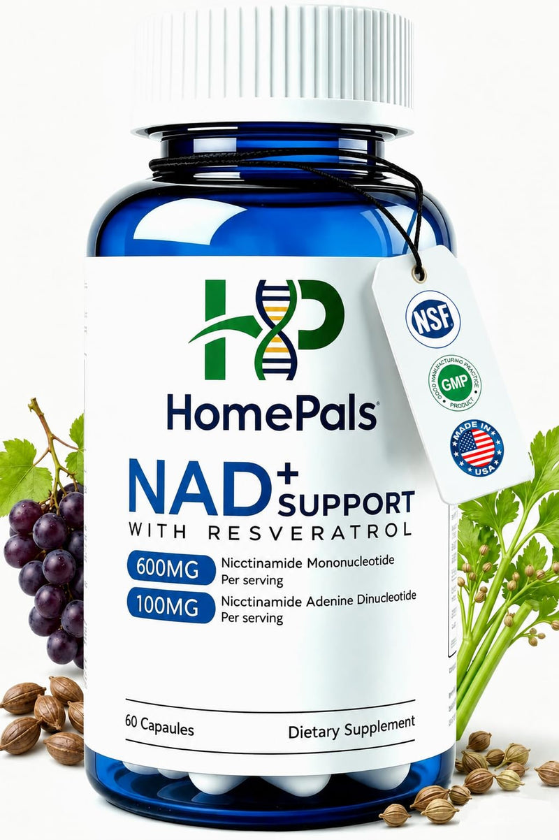 Liposomal NAD+ Supplement with Resveratrol, Anti Aging and Cell Regeneration, 350mg Niagen, 60 Capsules with The Third-Party Tested, Nicotinamide Riboside, NMN Supplement Alternative