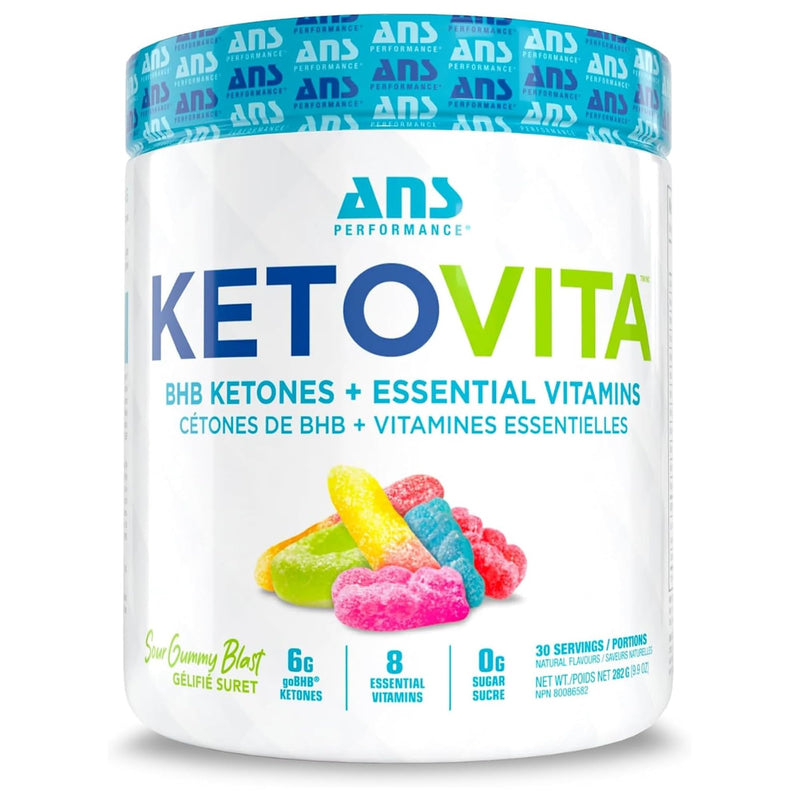 ANS Performance Ketovita BHB Ketones + Essential Daily Vitamins, 232g (30) Servings (Sour Gummy)