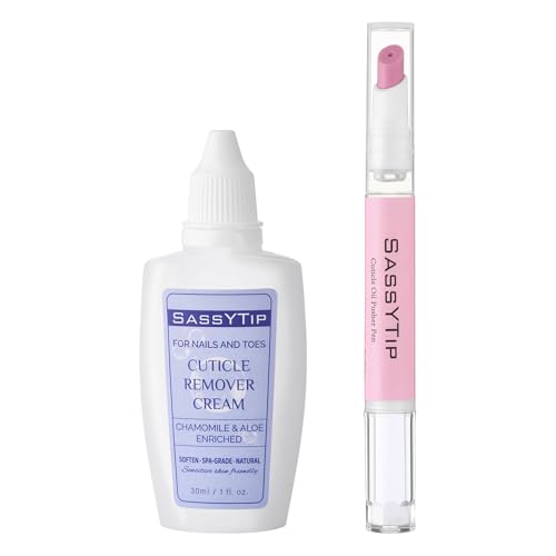 2 in 1 Cuticle Oil Pusher Pen, Cuticle Remover with Jojoba Almond Oils - Tidies, Cleans & Moisturizes Nail Edges, At-Home On-the-Go Manicure for Women Men (Pink3.0&Gel) Pink3.0&Gel