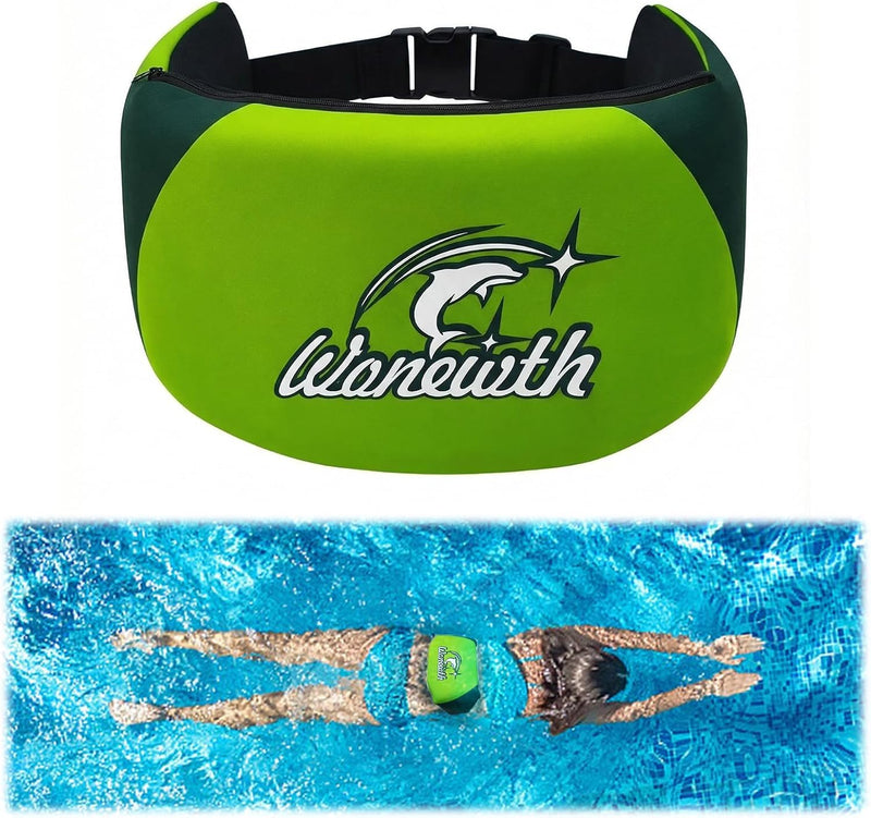 Swim Belt,Flotation Belt for Adults,Aqua Jogging Belt with Zippered Pocket and Adjustable Buckle,3-Section EPE Water Aerobics Belt for Swimming Training Pool Water Exercise