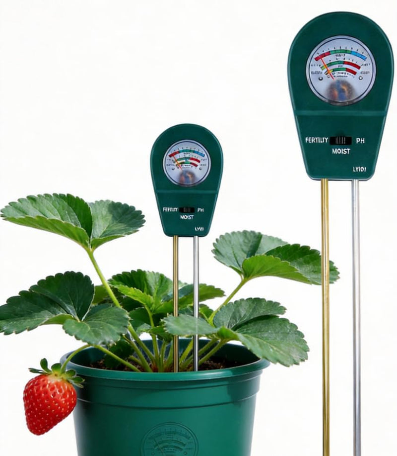 3-in-1 Soil Test Kit: Soil Moisture Meter, pH Meter, and Fertility Tester. Ideal for Gardens, Farms, Plants, Outdoor and Indoor use, Lawn Care, and houseplants. No Battery Required. - BeesActive Australia