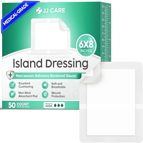 Island Dressing 6x8, 50pcs, Wound Care & Dressings, Large Bandage FSA&HSA Pack of 50 - 6" x 8"