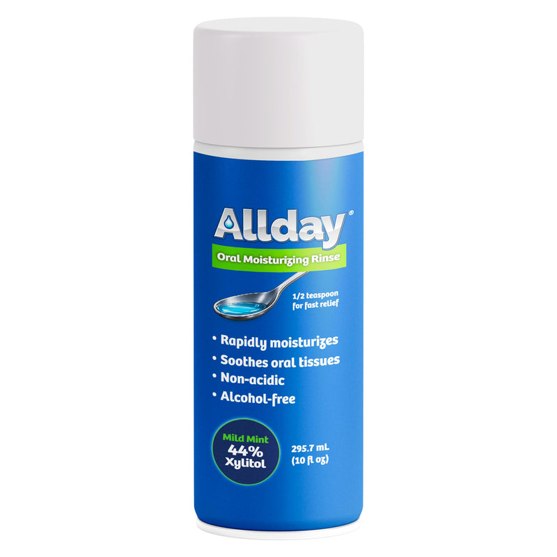 Allday Oral Moisturizing Rinse - Maximum Strength Xylitol, Fast Acting, Non-Acidic