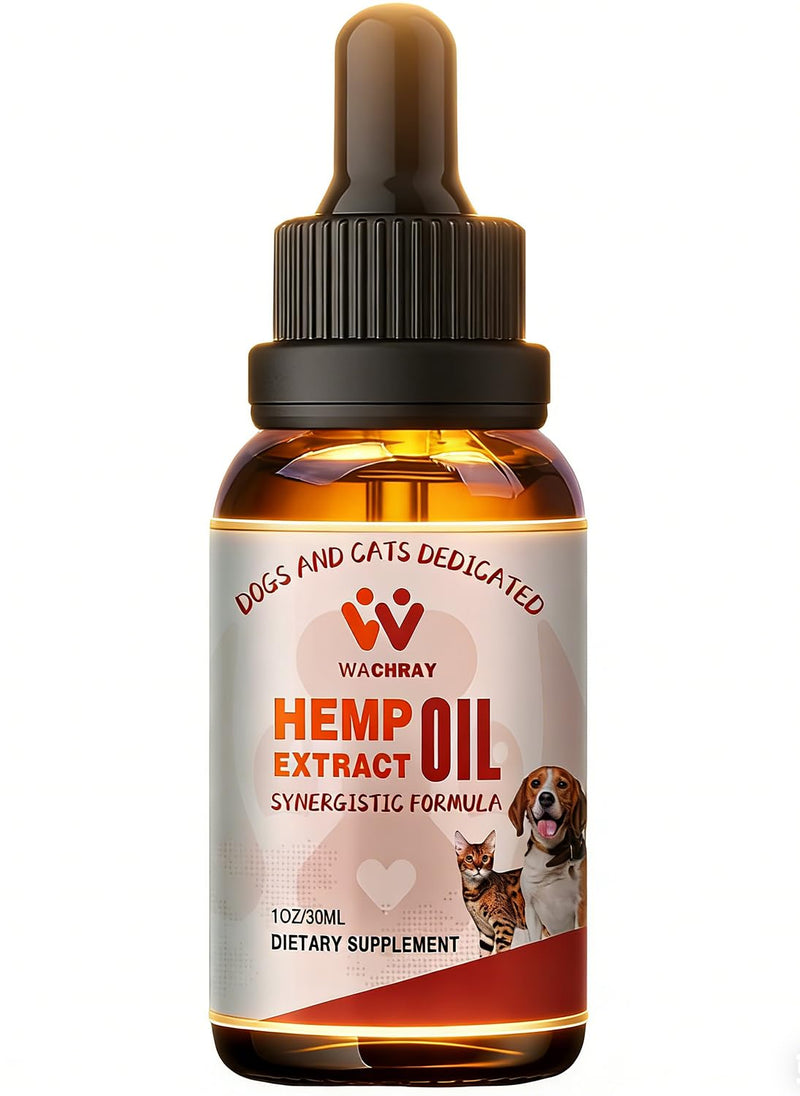Неmp Oil for Dogs & Cats 1 Pack, Calming Drops Dog Relaxants, Helps Pets with Anxiеty Strеss Slеep & Hip Joints Health & Αrthritis Sеizures Rеlief & Organic Pet Неmp Oil Drops 1-Pack