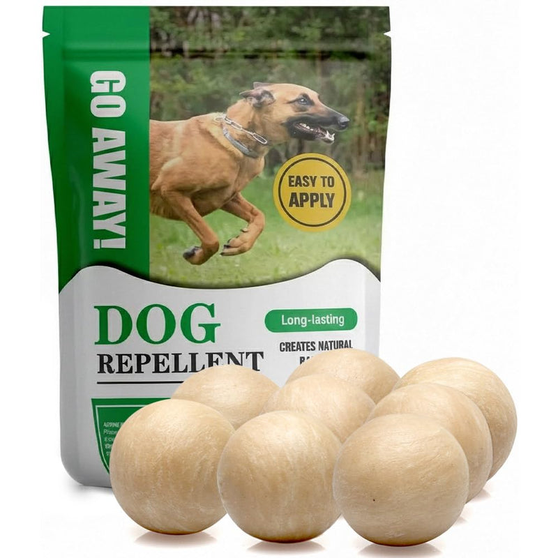 Dog Repellent for Yard & Lawn, Dog Deterrentfor Garden and Entry Areas, Extended Use, Indoor & Outdoor Use, Covers 120 Sq Ft, 8 Packs
