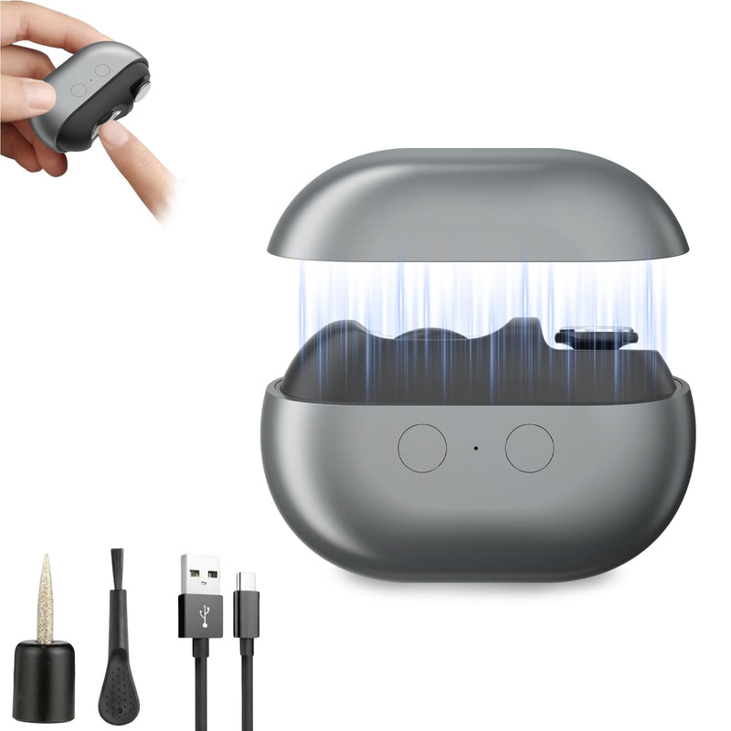 Electric Nail Clipper, Automatic Electric Nail Clipper, Portable 3-in-1 Electric Nail Trimmer and Polisher Electric Toenail Clippers with LED Light 2 Speed Settings for Babies, Seniors and Adults (A) A - BeesActive Australia