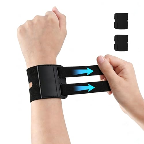 Wrist Brace for Men & Women – Provide Support for Sports, Work, Daily Activities& Wrist Strains Relief – Adjustable Support for Tendonitis, Carpal Tunnel & Arthritis – Fits Left & Right Wrist (2, Black) 2