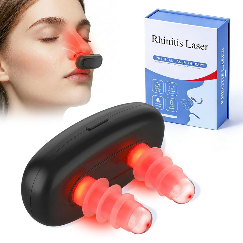 Red Light Nose Care Device, LED Nose Wellness Tool for Daily Nasal Comfort, USB Rechargeable Portable Design with 3 Light Modes & Auto Shut-Off, Black - BeesActive Australia