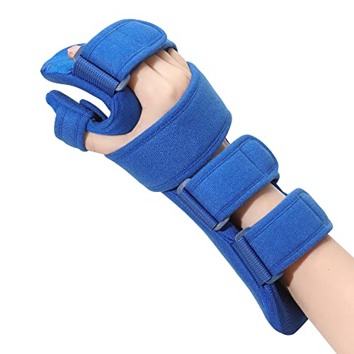 Fanwer Resting Hand Splint, Stroke Hand Therapy Equipment for Stroke Recovery Patients, Carpal Tunnel Syndrome, Arthritis, Tendinitis, Metacarpal Breaks (Small Right) Small Right