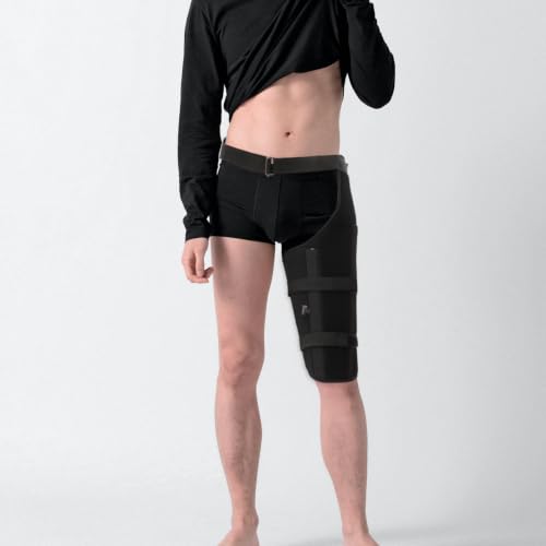 Totority Breathable Hip Brace Hip Stabilizer Brace with Aluminum Splint Support Protection Guard for Sprain Protection Running Cycling Weightlifting Basketball Tennis Volleyball