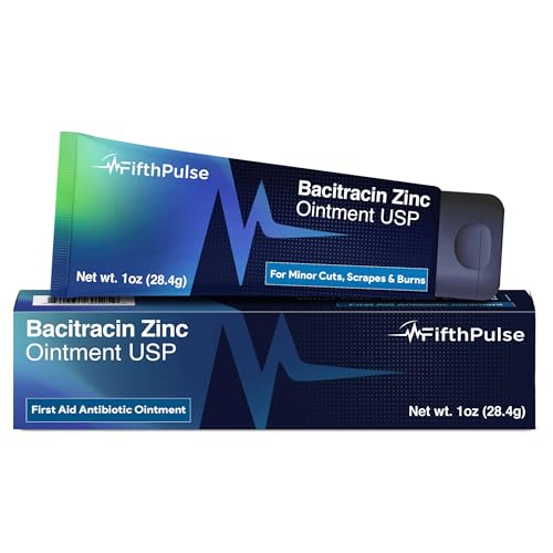 Bacitracin Antibiotic Ointment with Zinc, 1oz - First Aid Ointment for Minor Cuts, Bruises, Abrasions, Burns - Topical Antibiotic for Wound Healing 1 Ounce