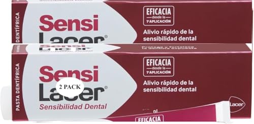 Sensi LacerToothpaste 75 ml, Desensitizing Action, Fast and Prolonged Effect, Decreases The Sensitivity of Teeth, Low Abrasiveness Index (Pack of 2) 2.5 Fl Oz (Pack of 2)