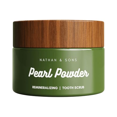 Nathan & Sons Pearl Remineralizing Tooth Powder, Hydroxyapatite, 1.1 oz