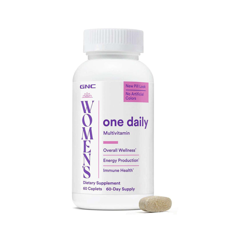 GNC Women's One Daily Multivitamin Essentials, 60 Count, 60 Servings | Nutrient Dense Blend With 19 Vitamins and Minerals Supports Immune Health and Healthy Hair, Skin, and Nails, Gluten-Free New Version