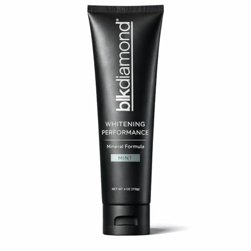 blkdiamond Activated Charcoal Teeth Whitening Toothpaste – Fluoride Free Nano Hydroxyapatite Whiter Smile Toothpaste – Mineral Enamel-Safe Formula for Surface Stains & Daily Care – Refresh Mint 4 oz