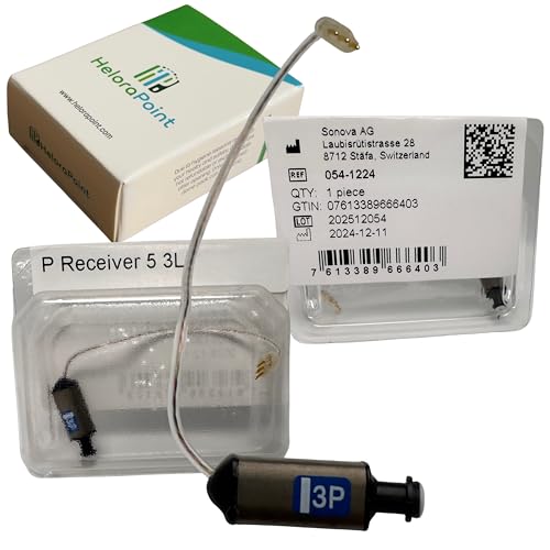 Phonak Receiver 5.0 P Size 3 Left Hearing Aid Wire , Compatible Power Replacement Part , 3 Pin Hearing Aid Receiver, Maximum Amplification Support , Reliable Everyday Fit , Premium Sound Performance, High Power Replacement (1 Pcs) (054-1224) P 3L