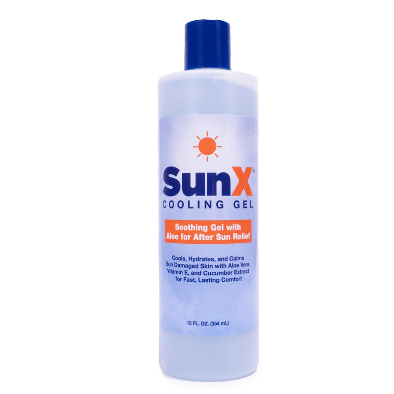 CoreTex Sun X After Sun Relief Cooling Gel - 12oz Bottle of USA-Made Lidocaine-Free Aloe Vera Based After Sun Gel w/Vitamin E, Tea Tree Oil & Other Natural Elements - After Sun Care for Irritated Skin 12 Fl Oz (Pack of 1)