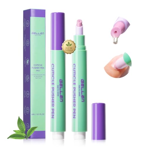 GELLEN 2Pcs Cuticle Pusher Oil Pen for Exfoliating & Hydrating Fresh - 2Pcs