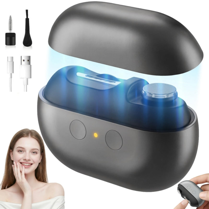 Electric Nail Clippers for Adults Seniors, 3 in 1 Automatic Nail Clipper Trimmer with Polisher/2 Speeds/LED Light/Nail File, 2026 Rechargeable Strong Power Nail Cutter for Fingernails Toenails Black - BeesActive Australia