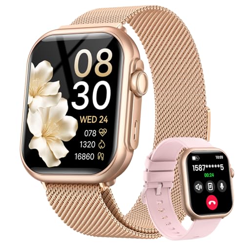 Smart Watch for Women for iPhone Android:1.85" Smartwatch Fitness Tracker Pinksand 1.85