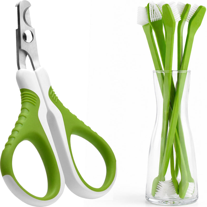 Pet Grooming Tool Bundle Set: Pet Nail Clippers [Tool #5] + Pet Toothbrush Set [Tool #2] - BeesActive Australia
