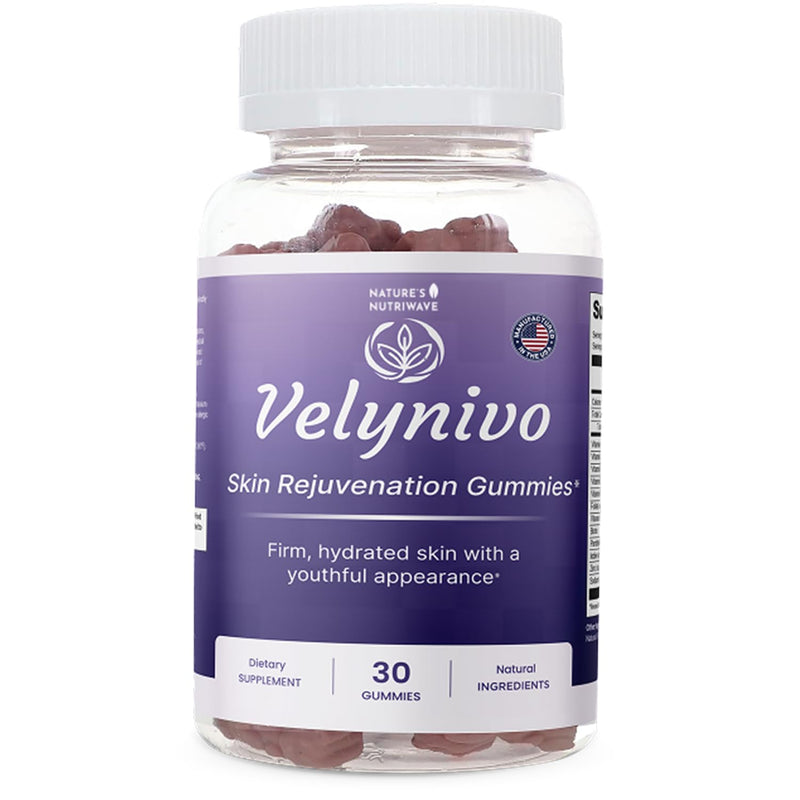 Velynivo – Daily Beauty Vitamin Gummy with Biotin 2500 mcg, Vitamins A C D E & B-Complex – Non-GMO Formula – Made in USA – 30 Gummies, 30 Servings, 1 Month Supply 30 Count (Pack of 1)