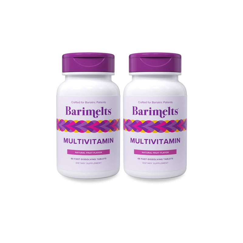 BariMelts Multivitamin, 120 Fast-Dissolving Tablets (2-Month Supply), Sugar-Free Bariatric Multivitamin for Women, Natural Fruit Flavor 60 Count (Pack of 2)