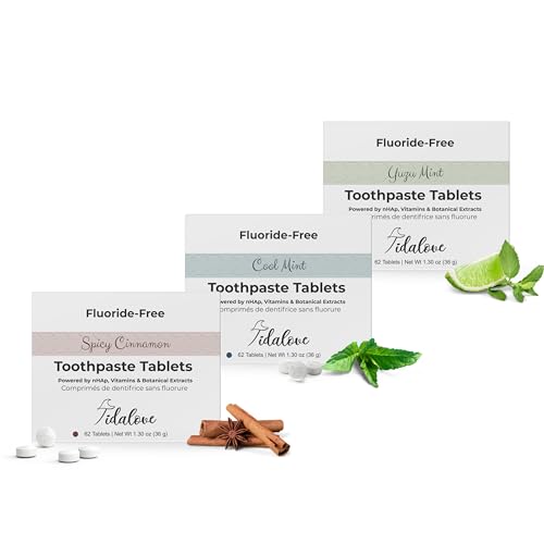 Fluoride-Free Toothpaste Tablets Refill Trio, 3-Month Supply
