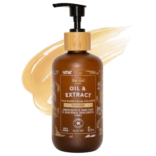 Bel Lab Gentle Face Cleanser – Sulfate Free Botanical Gel Cleanser with 26 Plant Extracts, Vitamin C & Organic Seaweed – Daily Facial Wash – 8.5 fl oz