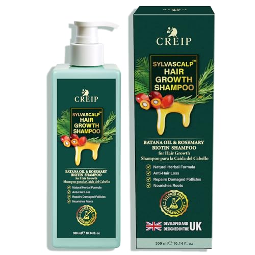 Rosemary & Batana Oil Hair Growth Shampoo: Hair Loss Shampoo for Men and Women with Biotin, Sulfate & Fragrance-Free Thickening Wild Lavender 10 Count (Pack of 1)