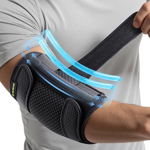 Upgraded Cubital Tunnel Elbow Brace for Women and Men,Elbow Splint-M Black Medium