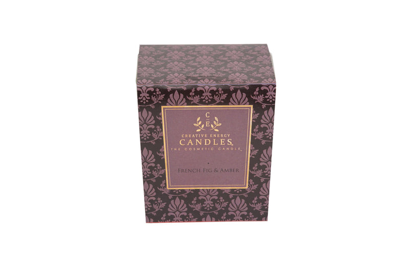 Lotion Candle - French Fig & Amber (6 Ounce) | Scented Massage Candles for Self Care, Soy Wax Candle with Essential Oil Blends, Coconut Oil, and Vitamin E Medium